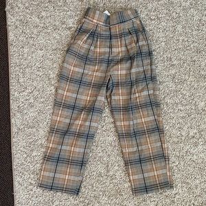 Urban outfitters cropped plaid pants NWT